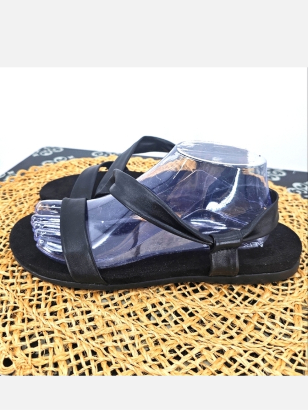 Aerosoles Black Strappy Sandals Size 9